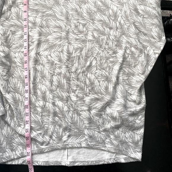 WHBM Grey Feather Bowman Batwing Dolman Tunic Sweater Top - Picture 8 of 8